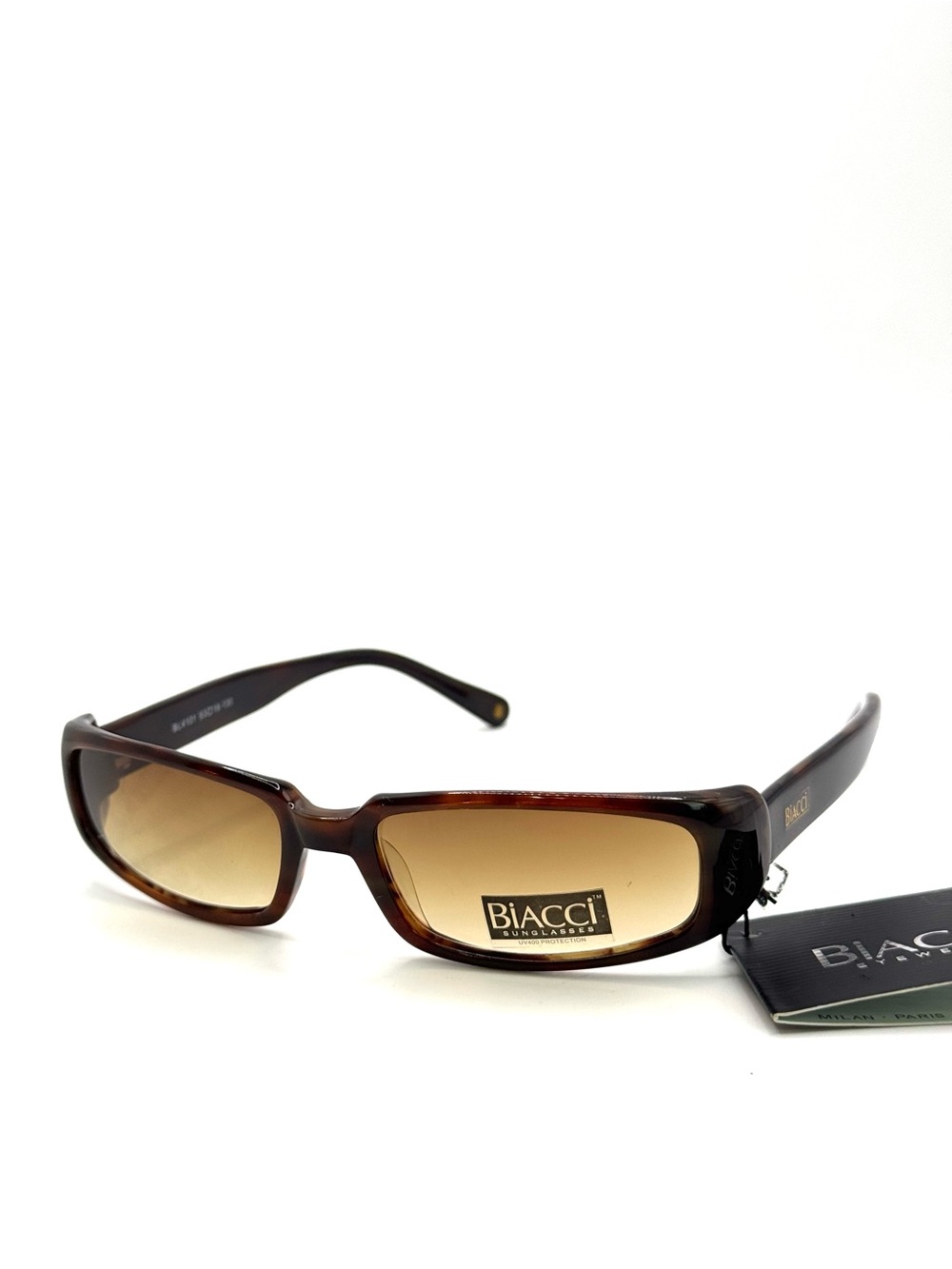 BL4101 Biacci sunglasses tortoiseshell acetate frame and gradient brown lenses